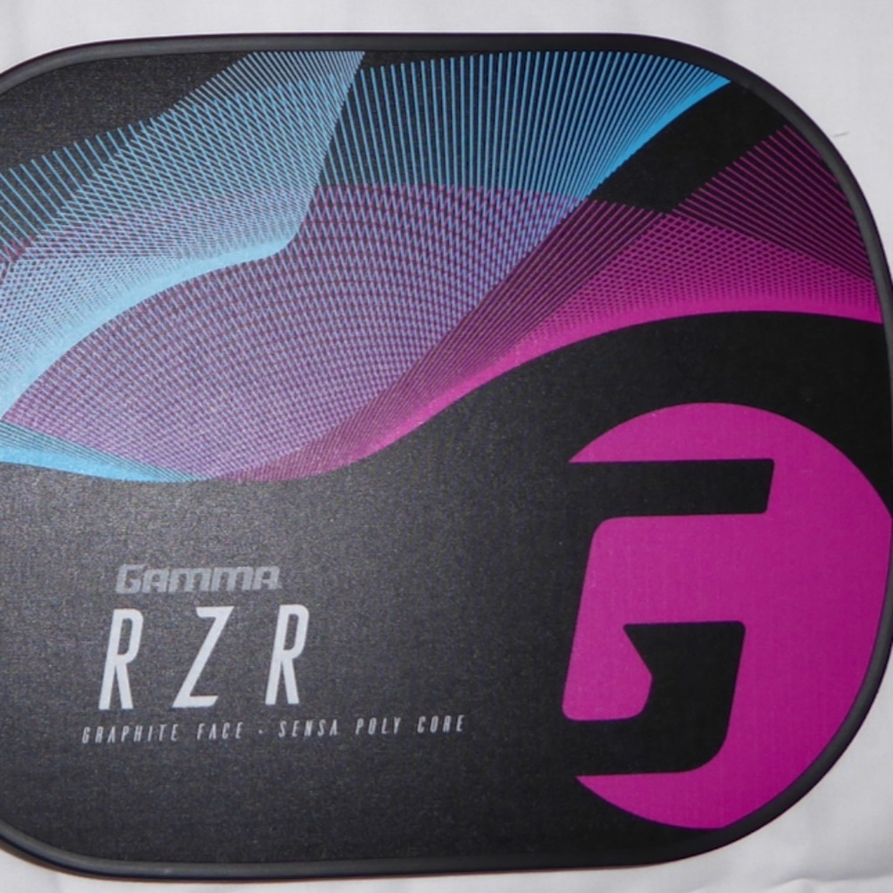 GAMMA RZR PICKLEBALL PADDLE RACQUET BLACK PINK BLUE GRAPHITE USAPA APPROVED USA